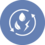 Leitbild des Landkreises Teltow-Fläming: Symbole für Umwelt, Wasser, Energie, Recycling